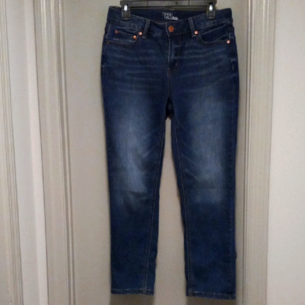 Time and Tru Blue Ankle Cropped Jeans